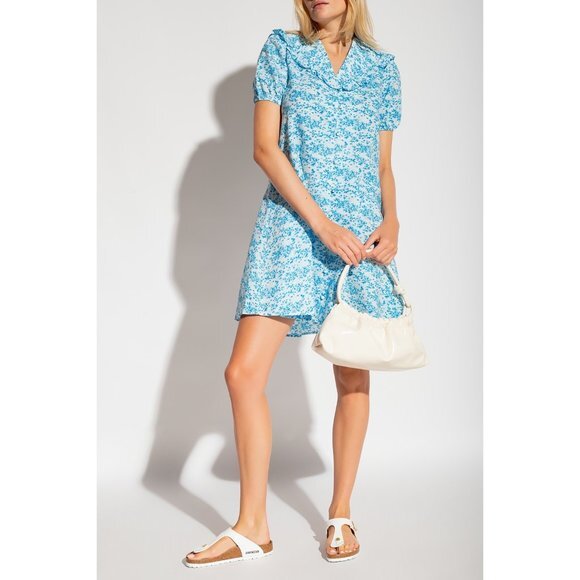 SAMSØE SAMSØE ‘JYTTA’ DRESS WITH FLORAL MOTIFS SIZE M - Picture 1 of 8